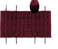 Mom's Moon Soft Velvet Chair Pad/Chair Cushion for Rocking Chair /Office/ Home in Outdoor and Indoor /Resting on Floor Set of 1 ( 18 x 50 Inch Maroon) - Maroon